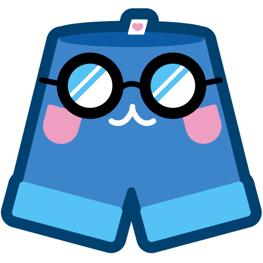 a pair of pants wearing glasses