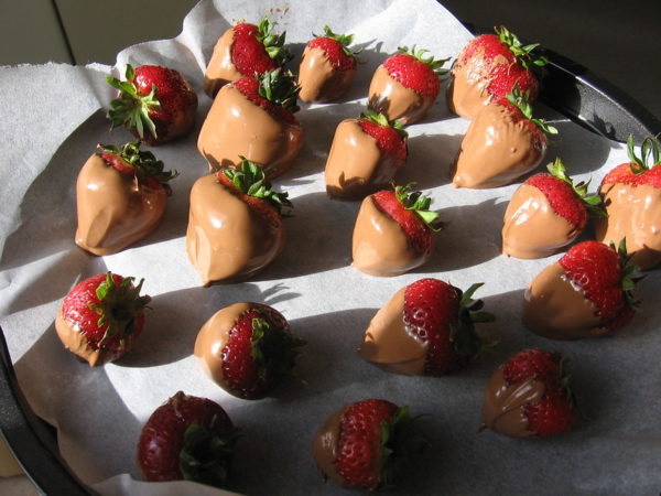 Max's Chocolate-dipped Strawberries!
