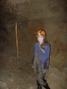 Sarah with Stalagmite